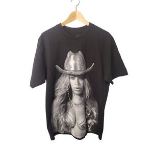 RWT2023 Black Beyonce Renaissance World Tour Short Sleeve Men's T-shirt Size L